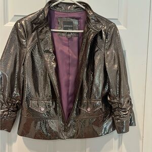 Vintage Metallic Bomber Jacket in excellent condition